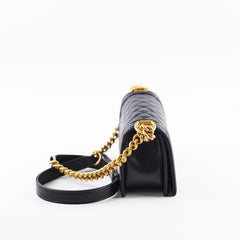 Chanel Small Boy Black Microchip