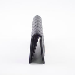 Chanel Boy Long Wallet Black Caviar GHW