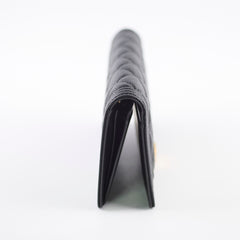 Chanel Boy Long Wallet Black Caviar GHW