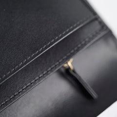 Chanel Boy Long Wallet Black Caviar GHW