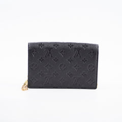 Louis Vuitton Vavin Wallet on Chain Black Empreinte