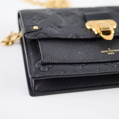 Louis Vuitton Vavin Wallet on Chain Black Empreinte