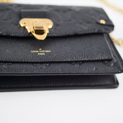 Louis Vuitton Vavin Wallet on Chain Black Empreinte