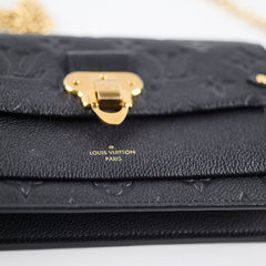 Louis Vuitton Vavin Wallet on Chain Black Empreinte