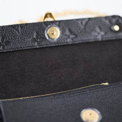 Louis Vuitton Vavin Wallet on Chain Black Empreinte