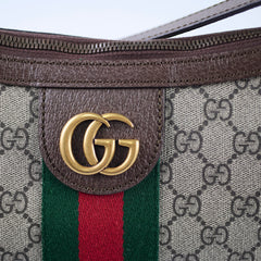 Gucci Ophidia Half-Moon Hobo Bag Brown