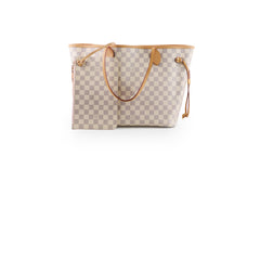 Louis Vuitton Neverfull MM Damier Azur (with Pouch)