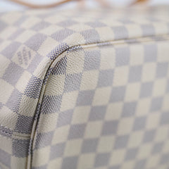 Louis Vuitton Neverfull MM Damier Azur (with Pouch)