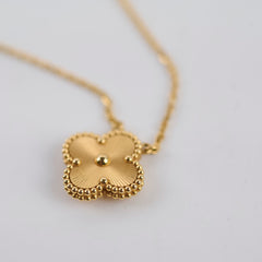 Van Cleef & Arpels Vintage Alhambra Guilloche Necklace 2023