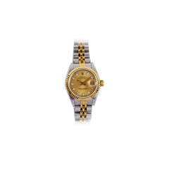 Rolex Vintage Datejust 26mm Two Toned with Diamond Dial Watch