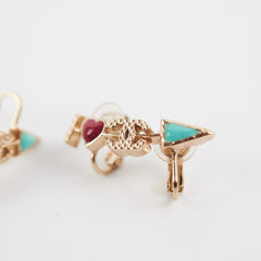 Chanel Earrings Clip Heart (Costume Jewellery)