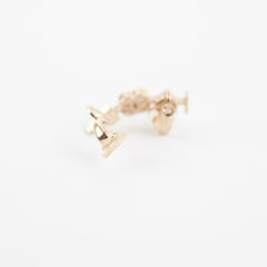 Chanel Earrings Clip Heart (Costume Jewellery)