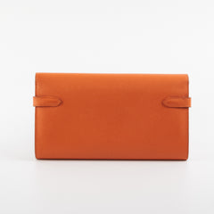 Hermes Kelly Wallet Orange