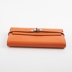 Hermes Kelly Wallet Orange