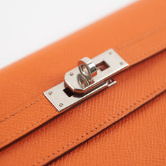 Hermes Kelly Wallet Orange