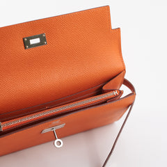 Hermes Kelly Wallet Orange