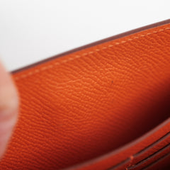 Hermes Kelly Wallet Orange