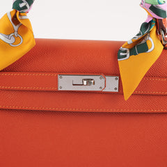 Hermes Kelly 28 Epsom Orange Stamp O square (2011)