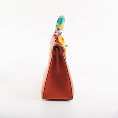 Hermes Kelly 28 Epsom Orange Stamp O square (2011)