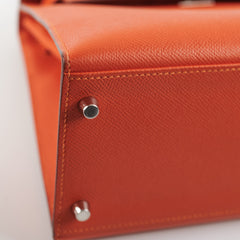 Hermes Kelly 28 Epsom Orange Stamp O square (2011)
