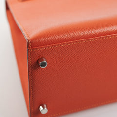 Hermes Kelly 28 Epsom Orange Stamp O square (2011)