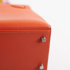 Hermes Kelly 28 Epsom Orange Stamp O square (2011)