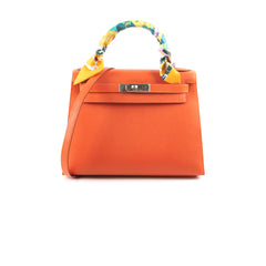 Hermes Kelly 28 Epsom Orange Stamp O square (2011)