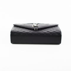 Saint Laurent Medium Black Envelope Shoulder Bag