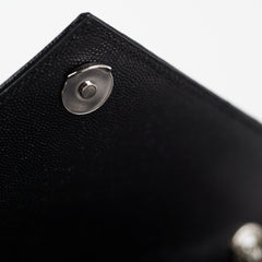Saint Laurent Medium Black Envelope Shoulder Bag