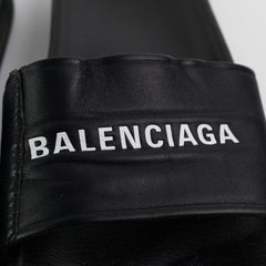 Balenciga Classis Logo Leather Slide Size 44