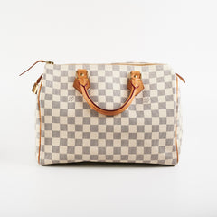Louis Vuitton Speedy 30 Bandoliere Damier Azur