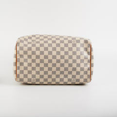 Louis Vuitton Speedy 30 Bandoliere Damier Azur