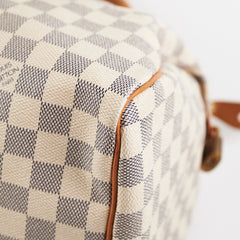 Louis Vuitton Speedy 30 Bandoliere Damier Azur