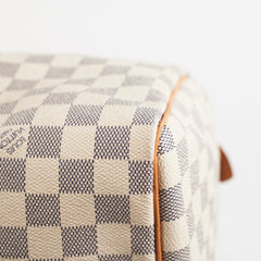 Louis Vuitton Speedy 30 Bandoliere Damier Azur