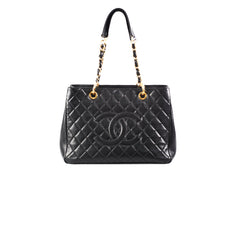 Chanel Black Caviar Grand Shopping Tote GST
