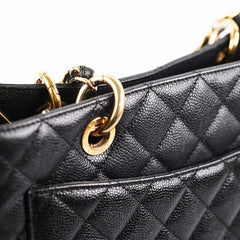 Chanel Black Caviar Grand Shopping Tote GST