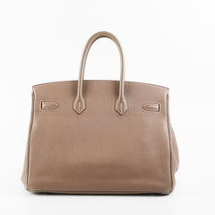 Hermes Birkin 35 Etoupe Togo Stamp Q Square (2013)