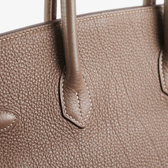 Hermes Birkin 35 Etoupe Togo Stamp Q Square (2013)