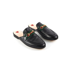 Gucci Princetown Leather Slipper Black Size 37.5