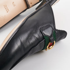 Gucci Princetown Leather Slipper Black Size 37.5