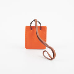 Hermes Bag Charm Orange