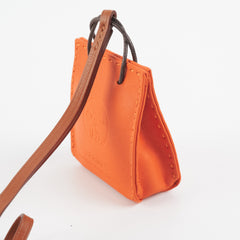 Hermes Bag Charm Orange