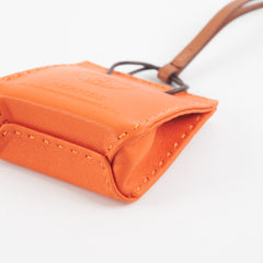 Hermes Bag Charm Orange