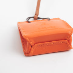 Hermes Bag Charm Orange