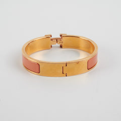 Hermes PM H Clic Bracelet Peach
