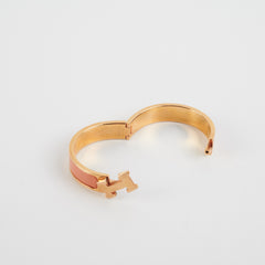 Hermes PM H Clic Bracelet Peach