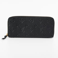 Louis Vuitton Black Long Zippy Wallet
