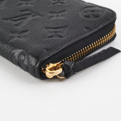 Louis Vuitton Black Long Zippy Wallet