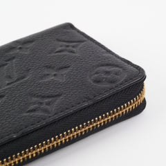 Louis Vuitton Black Long Zippy Wallet