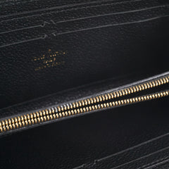 Louis Vuitton Black Long Zippy Wallet